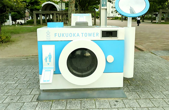 記念写真用カメラ台(広場)